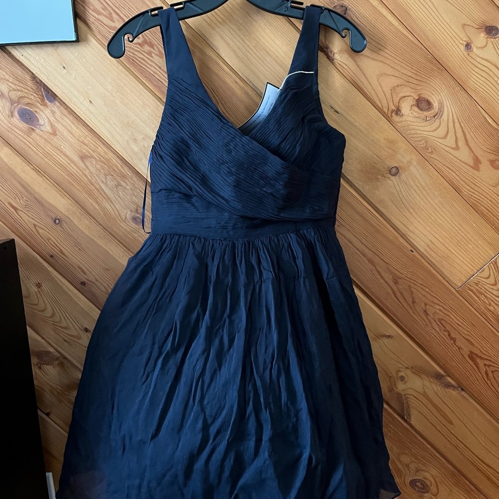 J Crew Navy Silk Bridesmaid dress